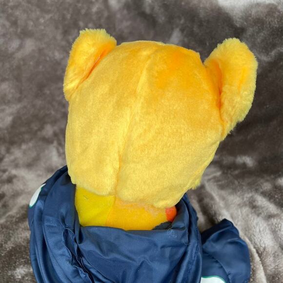 Bear Plush Nylon Parachute Skeleton Costume 11" Vtg 1990 Y2K Stuffed Toy READ - Picture 12 of 16